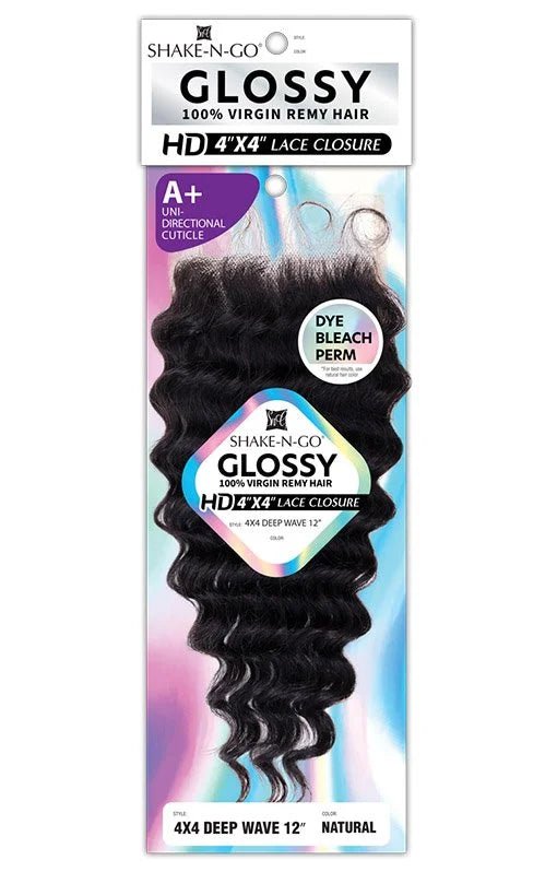 Shake N Go Glossy – 4x4 Lace Closure 12" - Beauty Exchange Beauty Supply