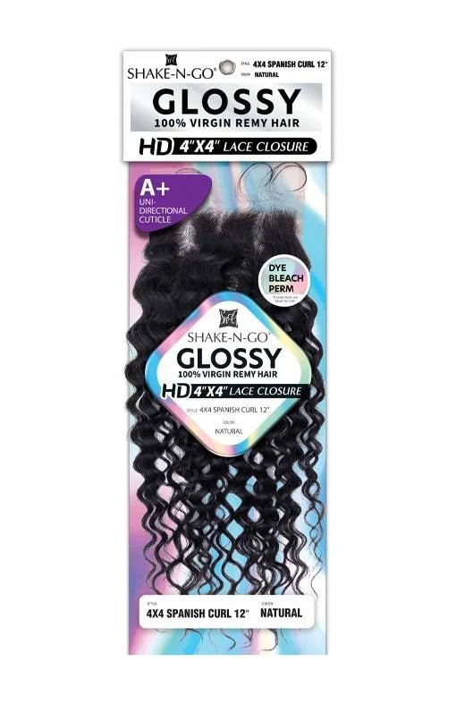 Shake N Go Glossy – 4x4 Lace Closure 12" - Beauty Exchange Beauty Supply