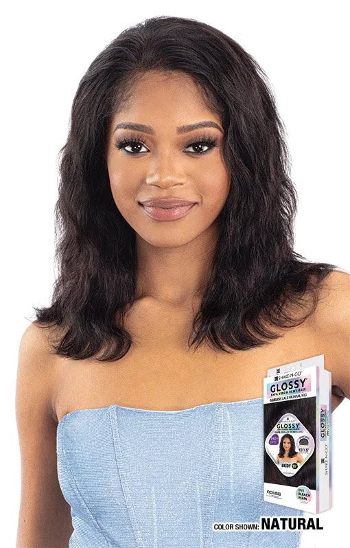 Shake N Go Glossy Glueless Lace Frontal Wig โ Body 16" - Beauty Exchange Beauty Supply