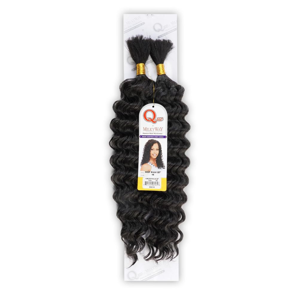 Shake - N - Go Human Hair Mastermix – Milky Way Que Deep Bulk | Soft, Voluminous, Tangle - Free | For Braids, Boho, & Crochet Styles - Beauty Exchange Beauty Supply