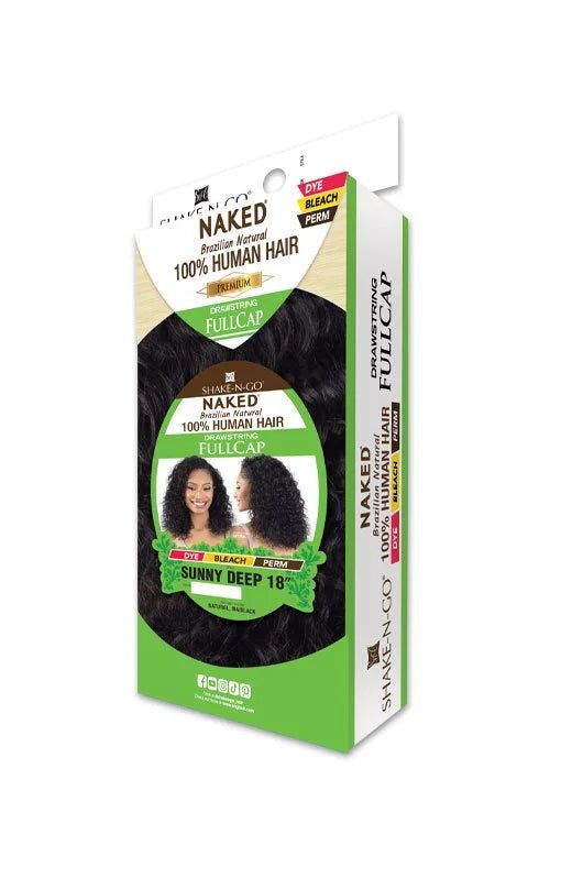 Shake N Go Naked Human Hair Half Wig – Sunny Deep 18" - Beauty Exchange Beauty Supply
