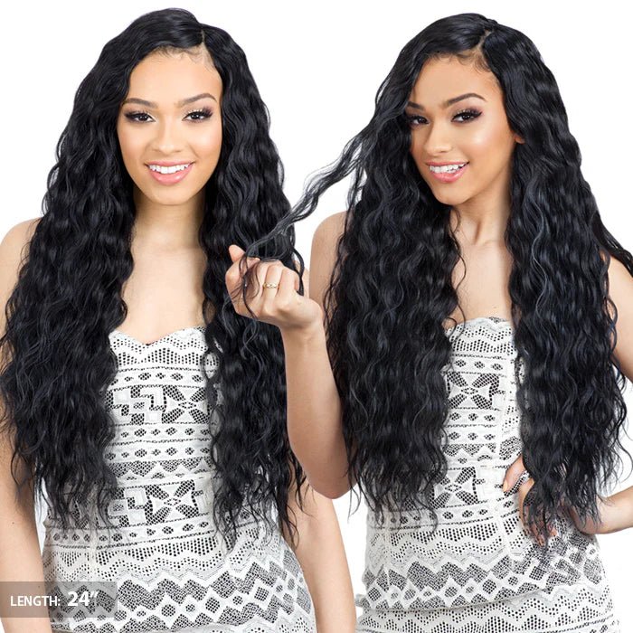 Shake - N - Go Organique MasterMix Synthetic Weave – Breezy Wave | Soft Beachy Curls in 18", 24", & 30" | Lightweight & Tangle - Free - Beauty Exchange Beauty Supply