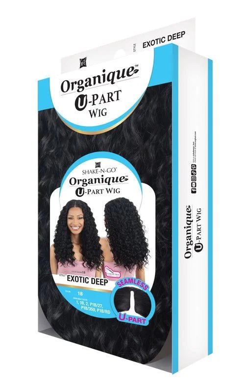 Shake N Go Organique U-Part Wig – Exotic Deep - Beauty Exchange Beauty Supply