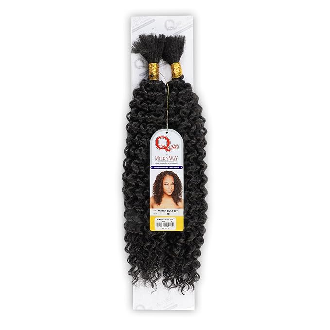 Shake - N - Go Que MilkyWay "Water Bulk" 22" – Human Hair Mastermix | Soft, Wet & Wavy, Tangle - Free | For Braids, Crochet & Boho Styles - Beauty Exchange Beauty Supply