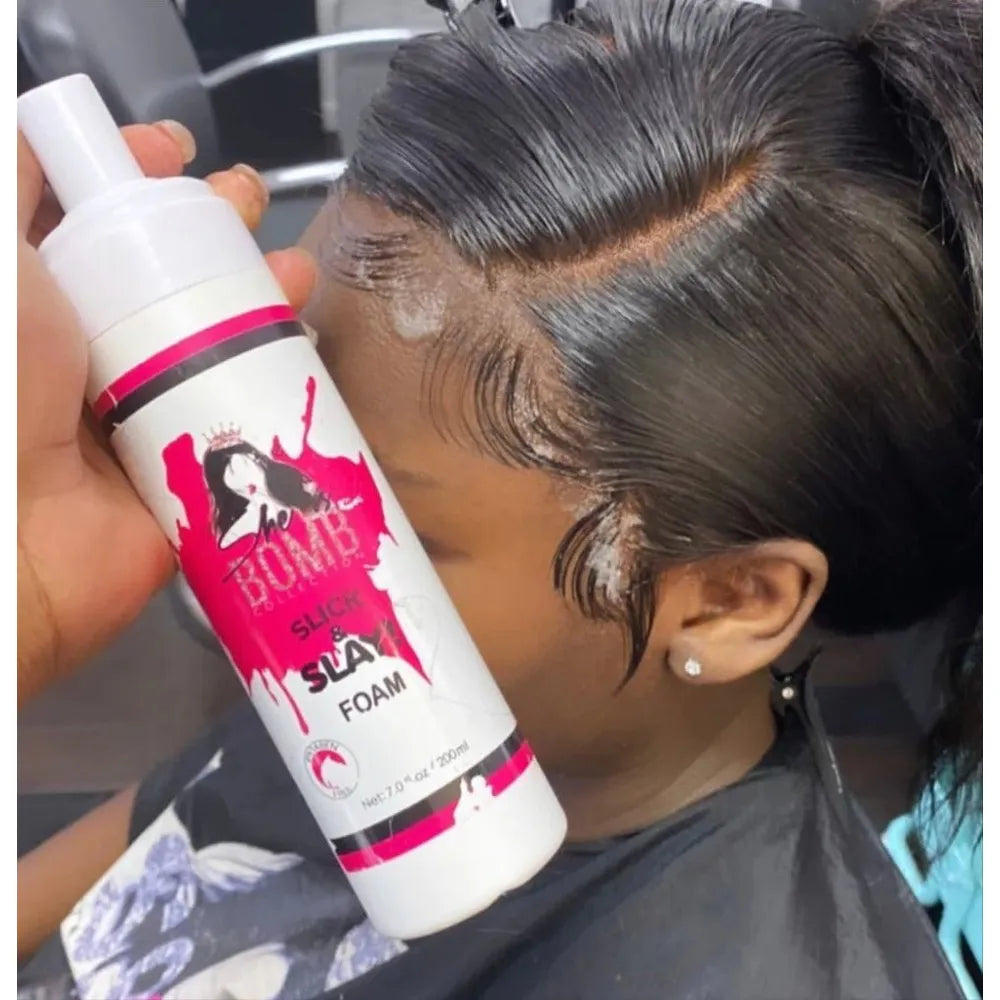 She Is Bomb Collection Slick and Slay Foam – 7 oz - Beauty Exchange Beauty Supply