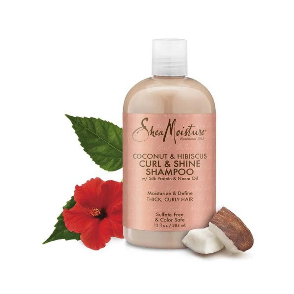 Shea Moisture Coconut & Hibiscus Curl & Shine Shampoo - 13oz - Beauty Exchange Beauty Supply