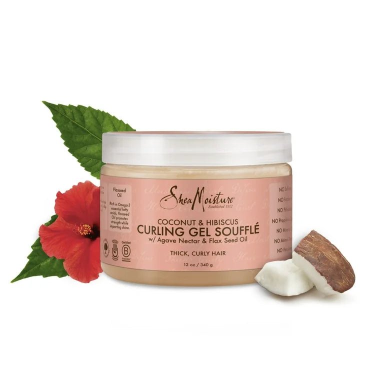 Shea Moisture Coconut & Hibiscus Curling Gel Souffle - 12oz - Beauty Exchange Beauty Supply