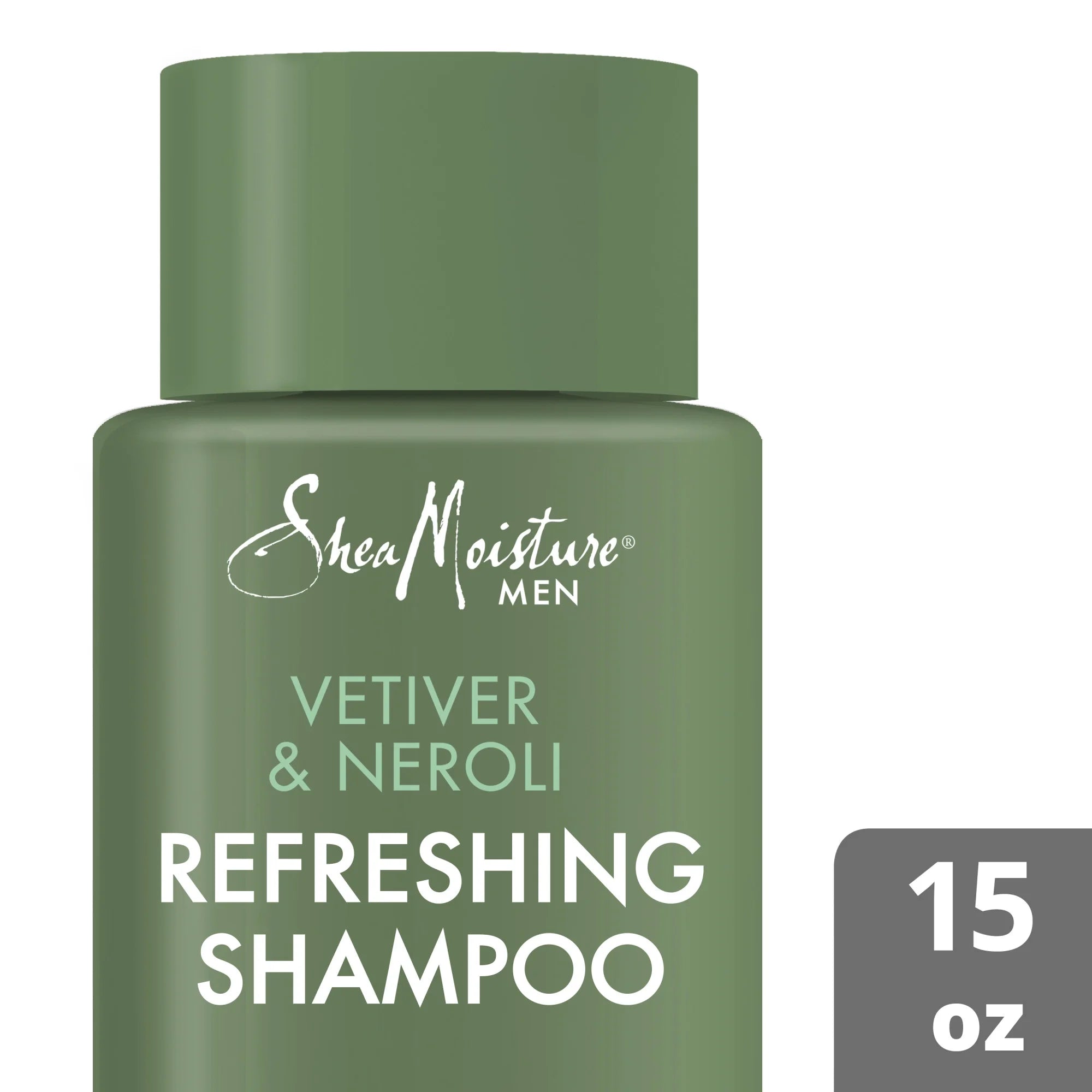 Shea Moisture Men Refreshing Shampoo – Vetiver & Neroli, 15 oz - Beauty Exchange Beauty Supply