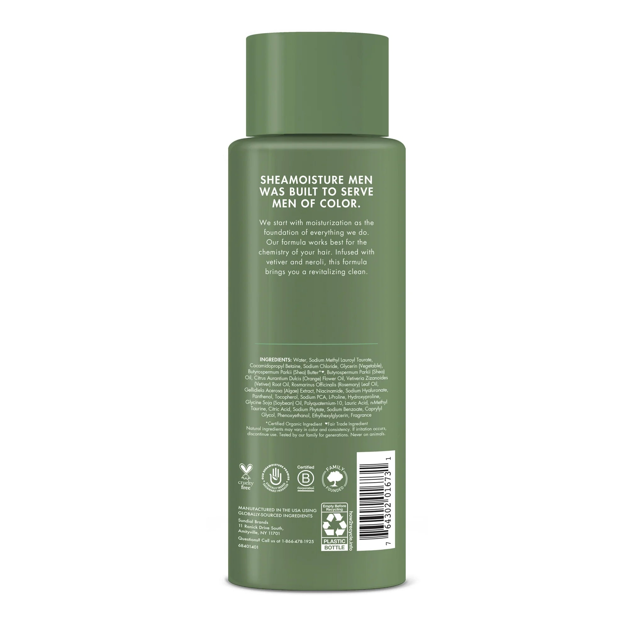 Shea Moisture Men Refreshing Shampoo – Vetiver & Neroli, 15 oz - Beauty Exchange Beauty Supply