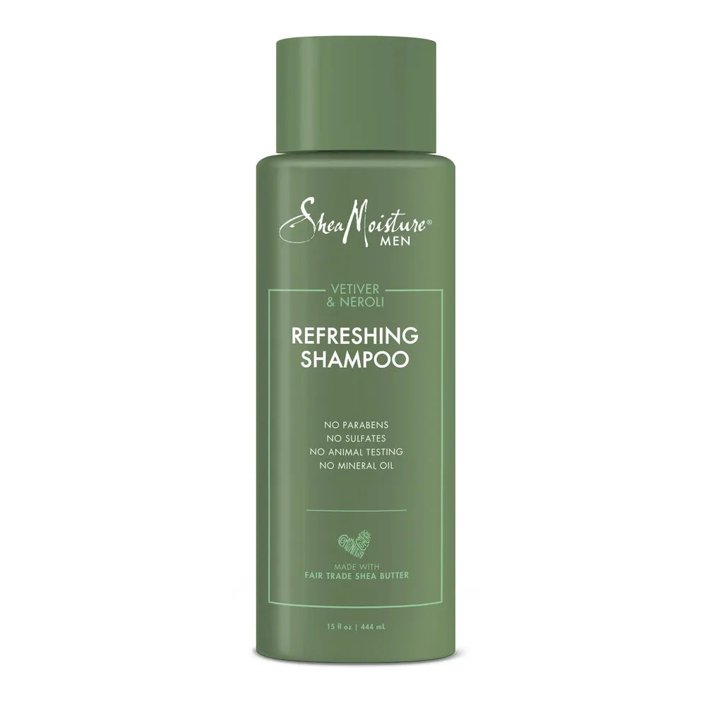Shea Moisture Men Refreshing Shampoo – Vetiver & Neroli, 15 oz - Beauty Exchange Beauty Supply