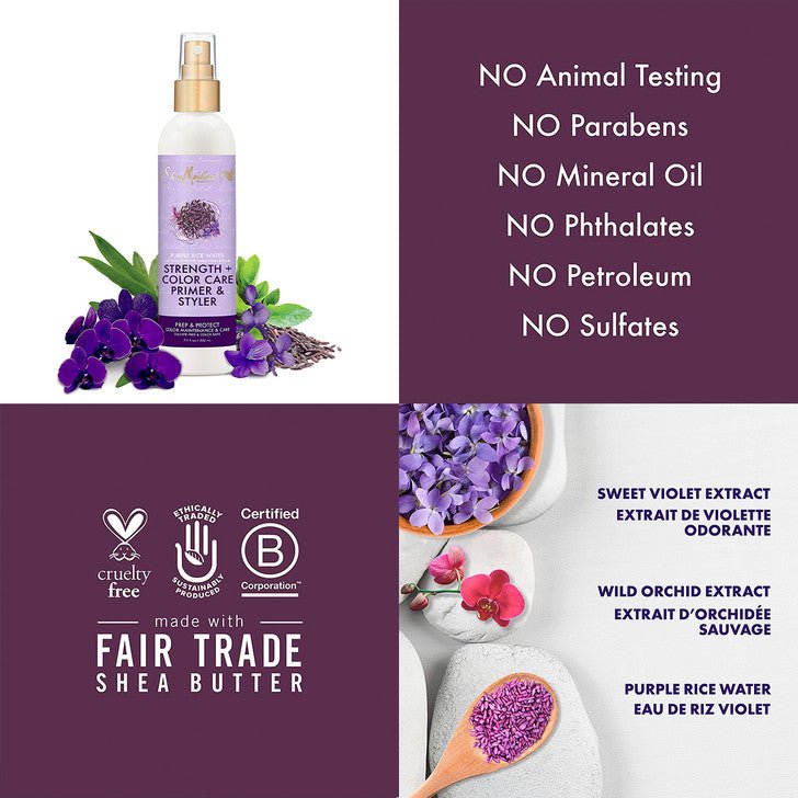 Shea Moisture Purple Rice Water Hair Primer & Styler - Beauty Exchange Beauty Supply