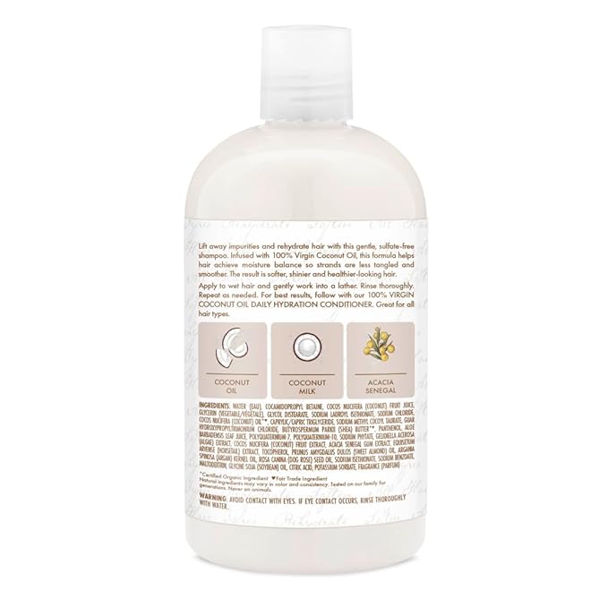 Shea Moisture Virgin Coconut Oil Daily Hydration Shampoo – 13 oz - Beauty Exchange Beauty Supply