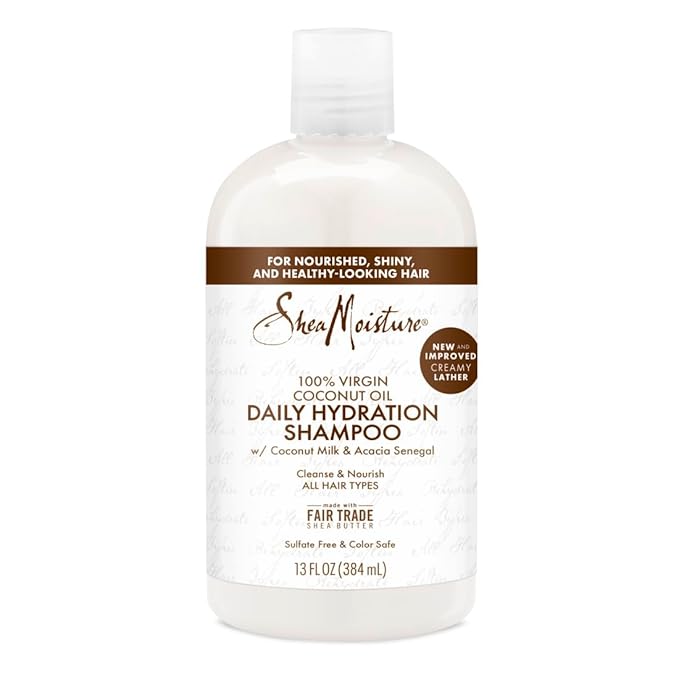 Shea Moisture Virgin Coconut Oil Daily Hydration Shampoo – 13 oz - Beauty Exchange Beauty Supply
