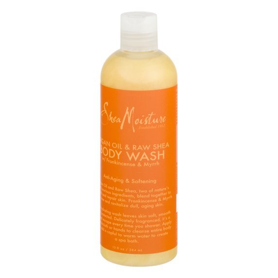 SheaMoisture Argan Oil & Raw Shea โ Body Wash 13 oz - Beauty Exchange Beauty Supply