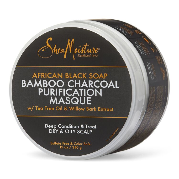 SheaMoisture - Bamboo Charcoal Purification Masque 12oz - Beauty Exchange Beauty Supply