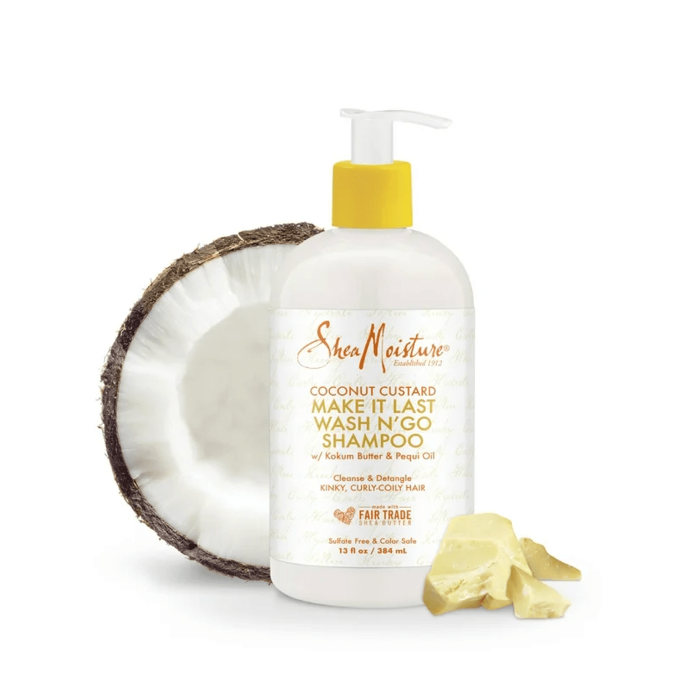 SheaMoisture Coconut Custard & Mongongo Shampoo - 13oz - Beauty Exchange Beauty Supply