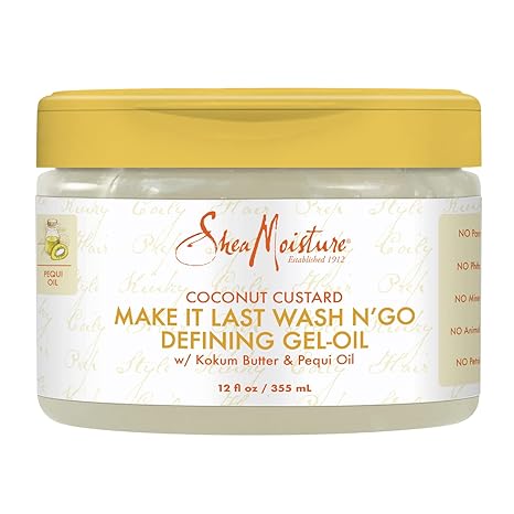 SheaMoisture Coconut Custard Wash N Go Defining Gel Oil 12 oz - Beauty Exchange Beauty Supply