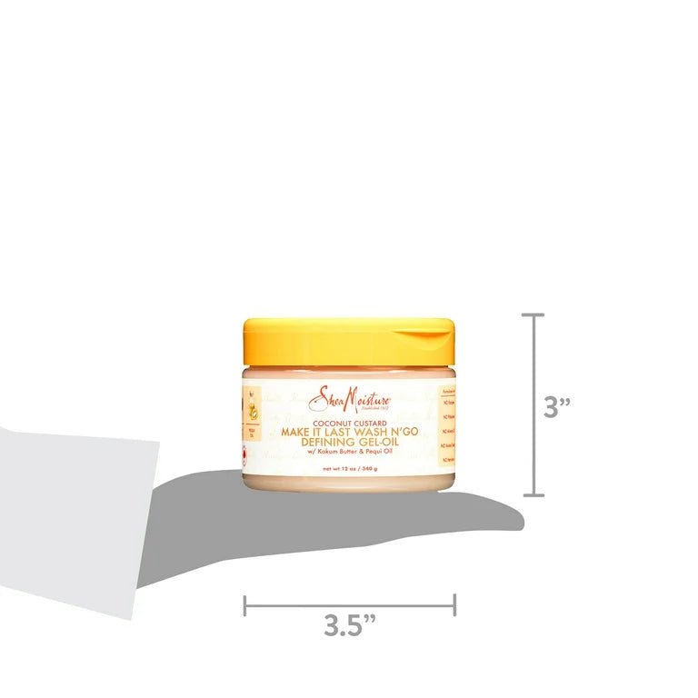 SheaMoisture Coconut Custard Wash N Go Defining Gel Oil 12 oz - Beauty Exchange Beauty Supply