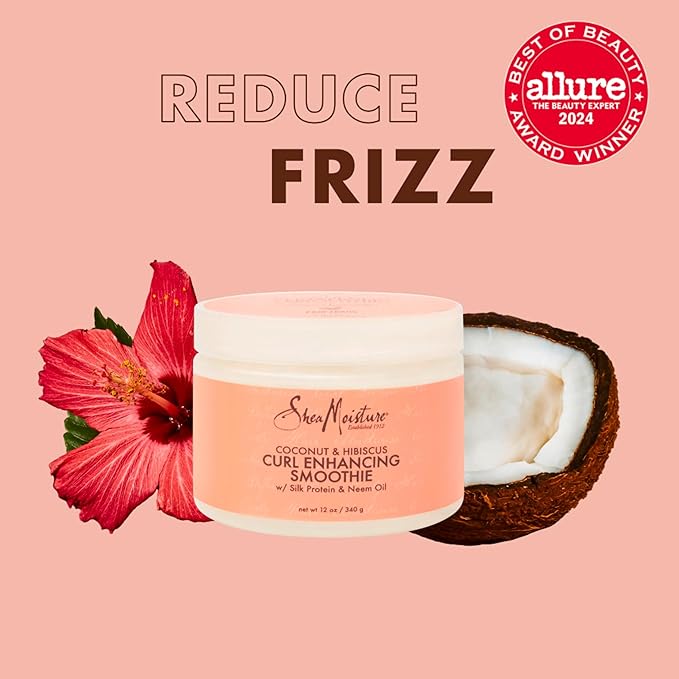 SheaMoisture Coconut & Hibiscus Curl Enhancing Smoothie – 12 oz - Beauty Exchange Beauty Supply