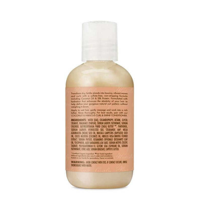SheaMoisture Coconut & Hibiscus Curl & Shine Shampoo - Beauty Exchange Beauty Supply