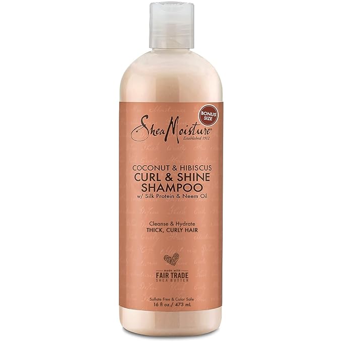 SheaMoisture Coconut & Hibiscus Curl & Shine Shampoo - Beauty Exchange Beauty Supply
