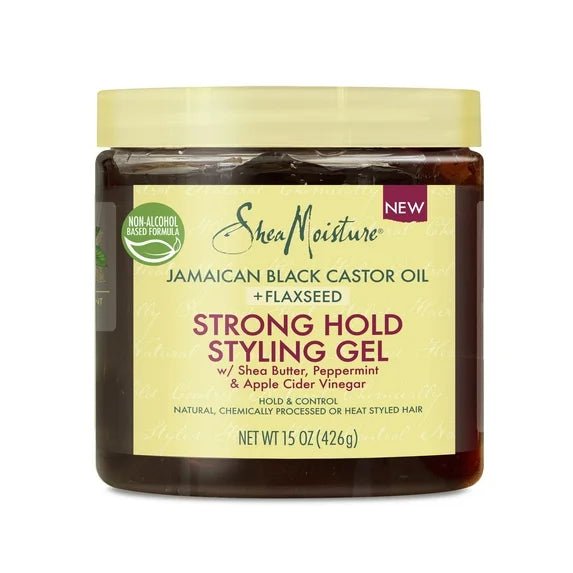 SheaMoisture Jamaican Black Castor Oil Strong Hold Hairstyling Gel 15oz - Beauty Exchange Beauty Supply