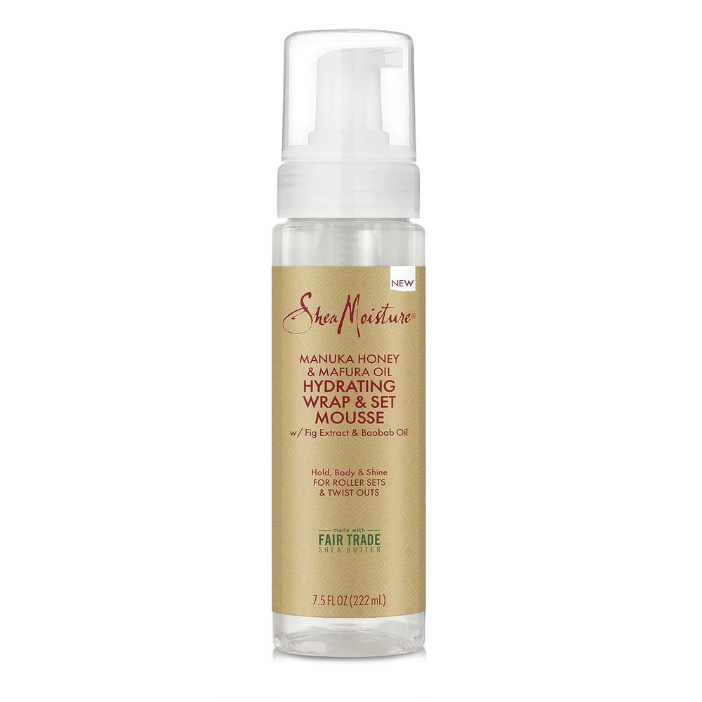 SheaMoisture Manuka Honey & Mafura Oil Wrap & Set Mousse – 7.5 oz - Beauty Exchange Beauty Supply