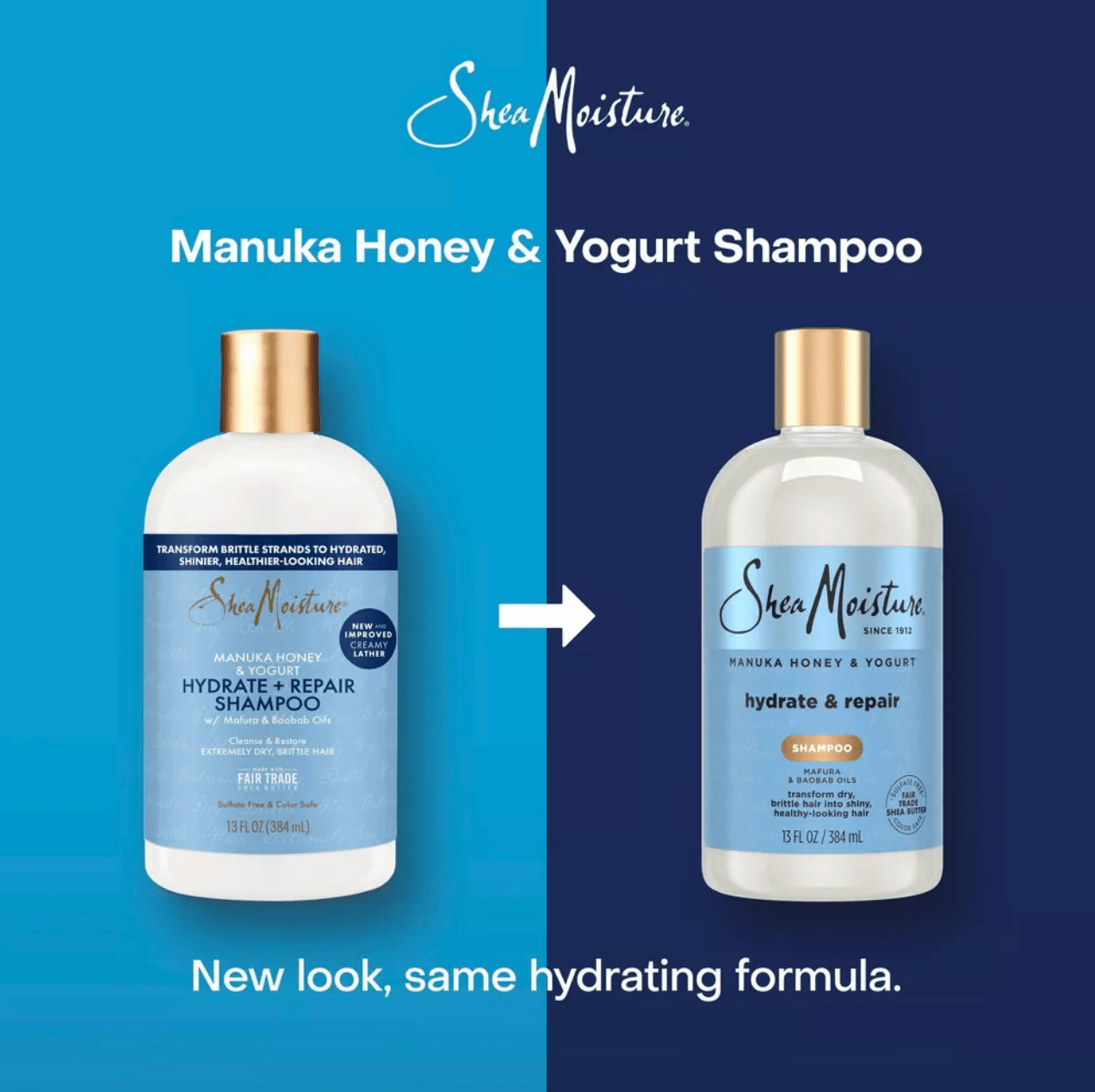 SheaMoisture Manuka Honey & Yogurt Hydrate & Repair Shampoo - 13oz - Beauty Exchange Beauty Supply