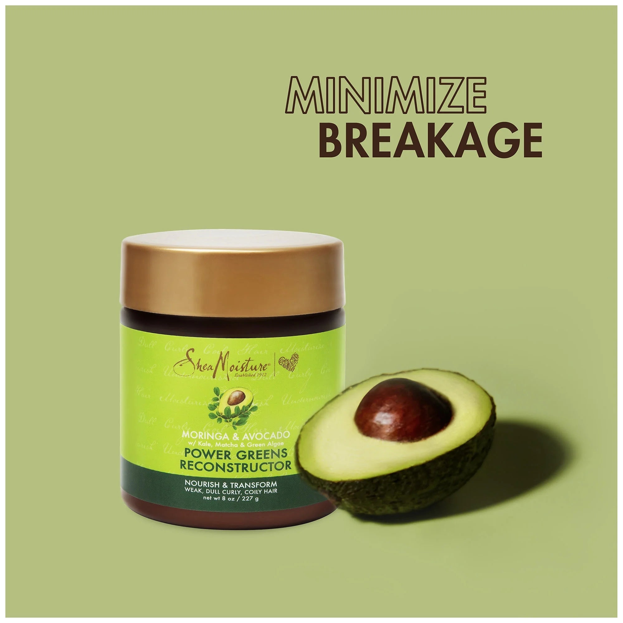 SheaMoisture Power Greens – Deep Reconstructor Treatment 8 oz - Beauty Exchange Beauty Supply