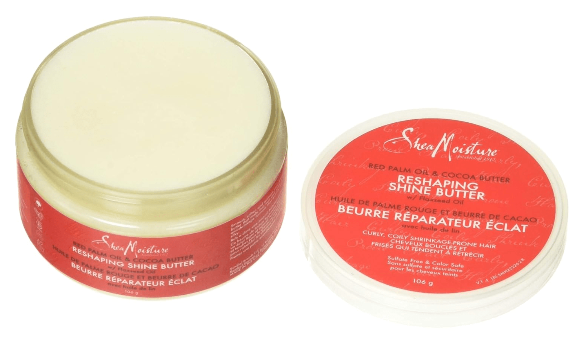 SheaMoisture Red Palm Oil & Cocoa Butter Reshaping Shine Butter – 3.75 oz - Beauty Exchange Beauty Supply