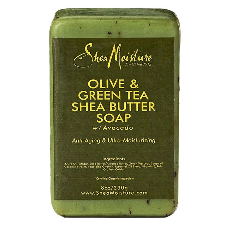 SheaMoisture Shea Butter Soap – Deep Moisture & Radiance – 4 Nourishing Variants - (Raw Shea Butter, Coconut Milk, Coconut & Hibiscus, Olive & Green Tea) - 8 oz - Beauty Exchange Beauty Supply