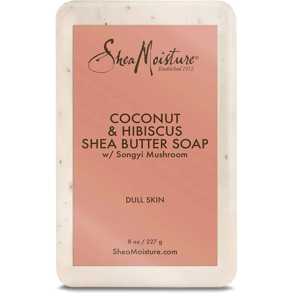 SheaMoisture Shea Butter Soap – Deep Moisture & Radiance – 4 Nourishing Variants - (Raw Shea Butter, Coconut Milk, Coconut & Hibiscus, Olive & Green Tea) - 8 oz - Beauty Exchange Beauty Supply