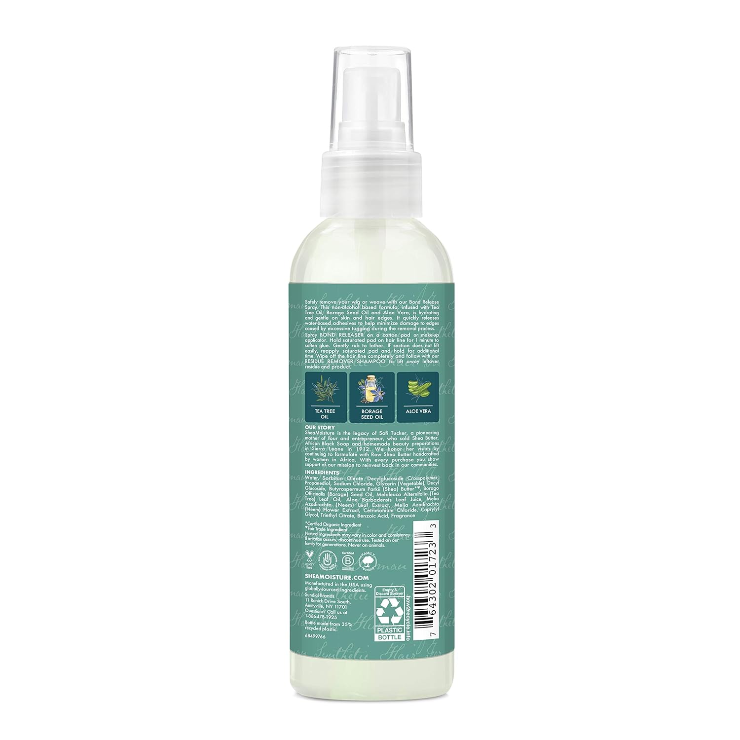 SheaMoisture Wig & Weave โ Bond Release Spray 4.1 oz - Beauty Exchange Beauty Supply