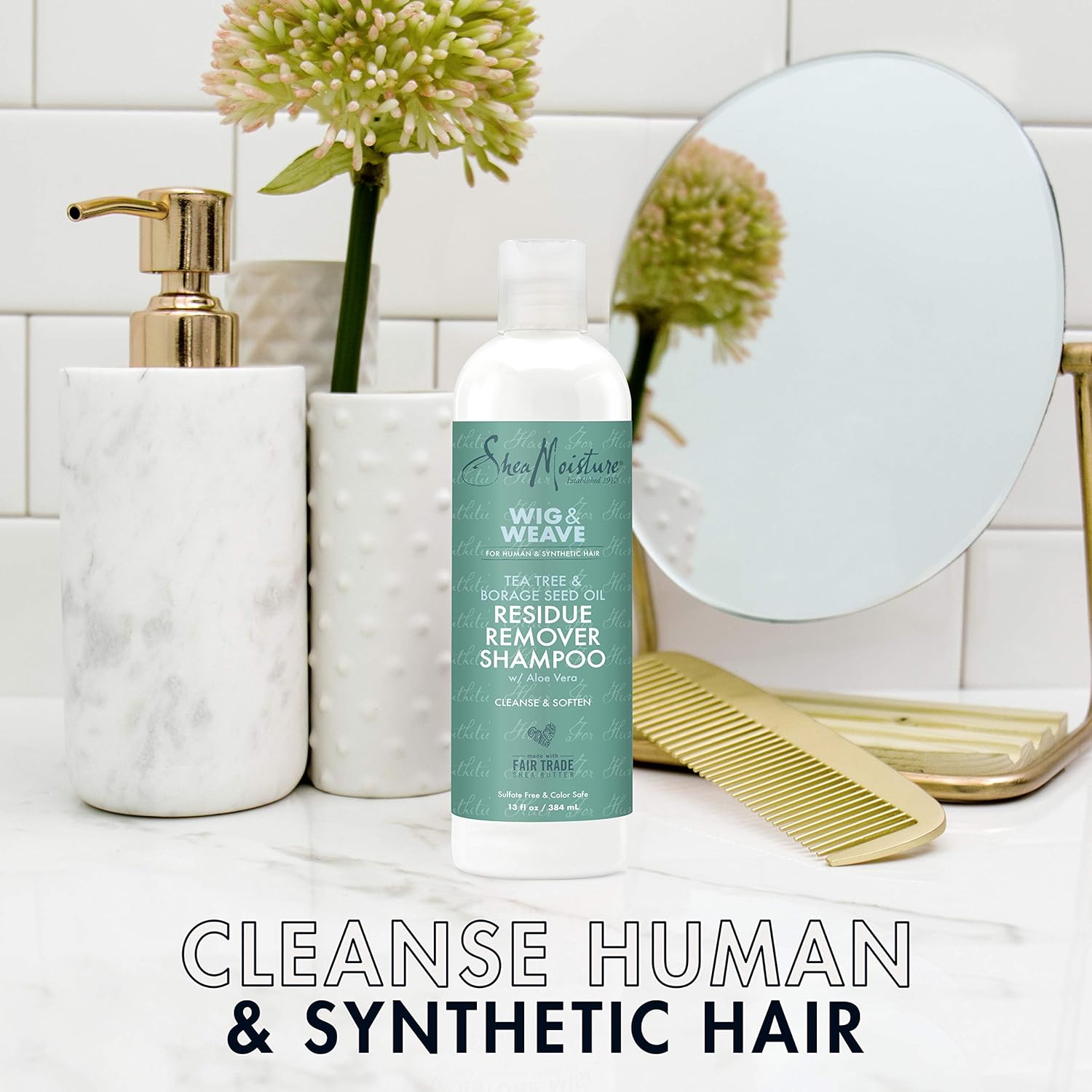 SheaMoisture Wig & Weave – Residue Remover Shampoo 13 oz - Beauty Exchange Beauty Supply