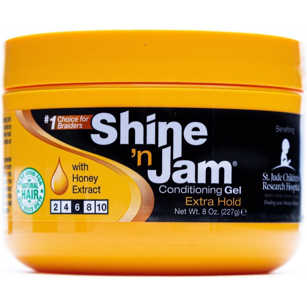 Shine 'n Jam Conditioning Gel Extra Hold for Braids, Twists, and Frizz Control - Beauty Exchange Beauty Supply