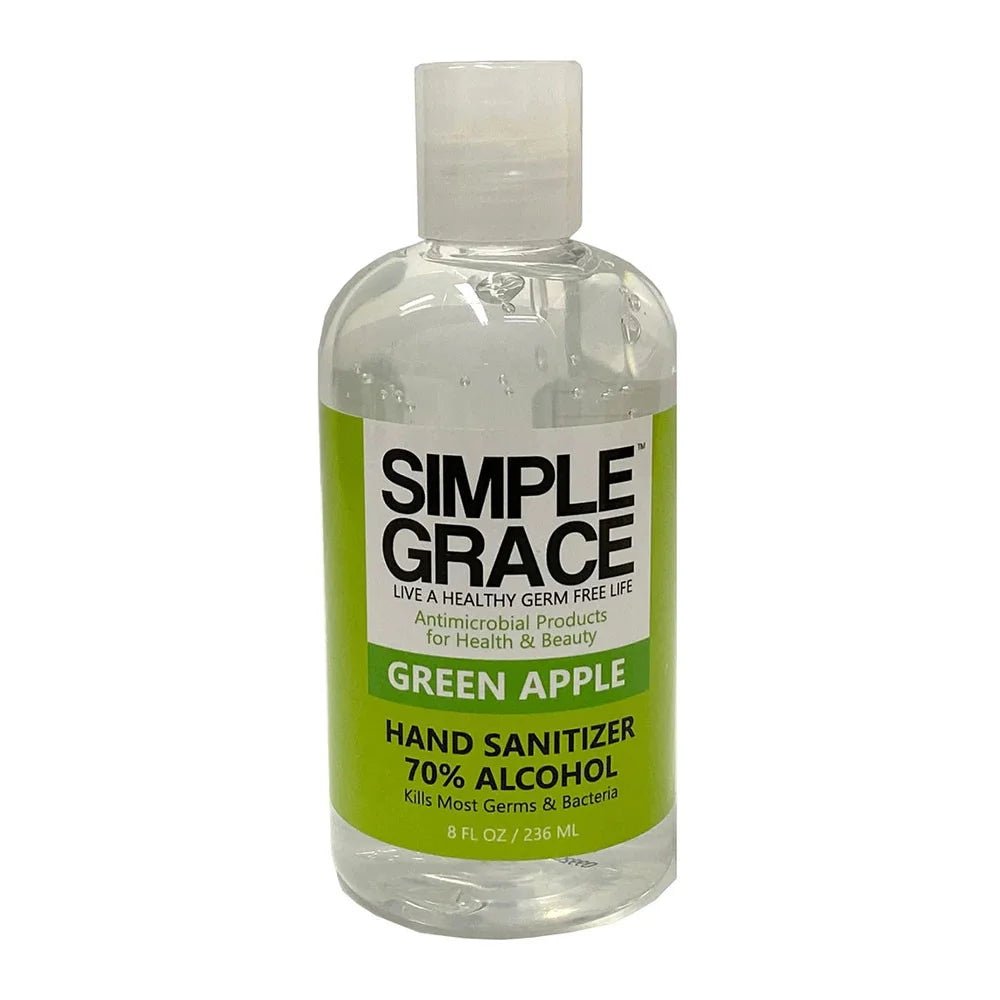 Simple Grace Hand Sanitizer | Fresh Citrus, Green Apple & Blueberry Scented | 70% Alcohol | 8oz - Beauty Exchange Beauty Supply