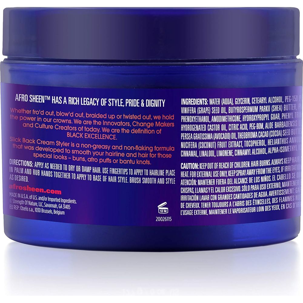 Slick Back Cream Styler – 6oz | With Shea Butter for Smooth Hold & Shine - Beauty Exchange Beauty Supply