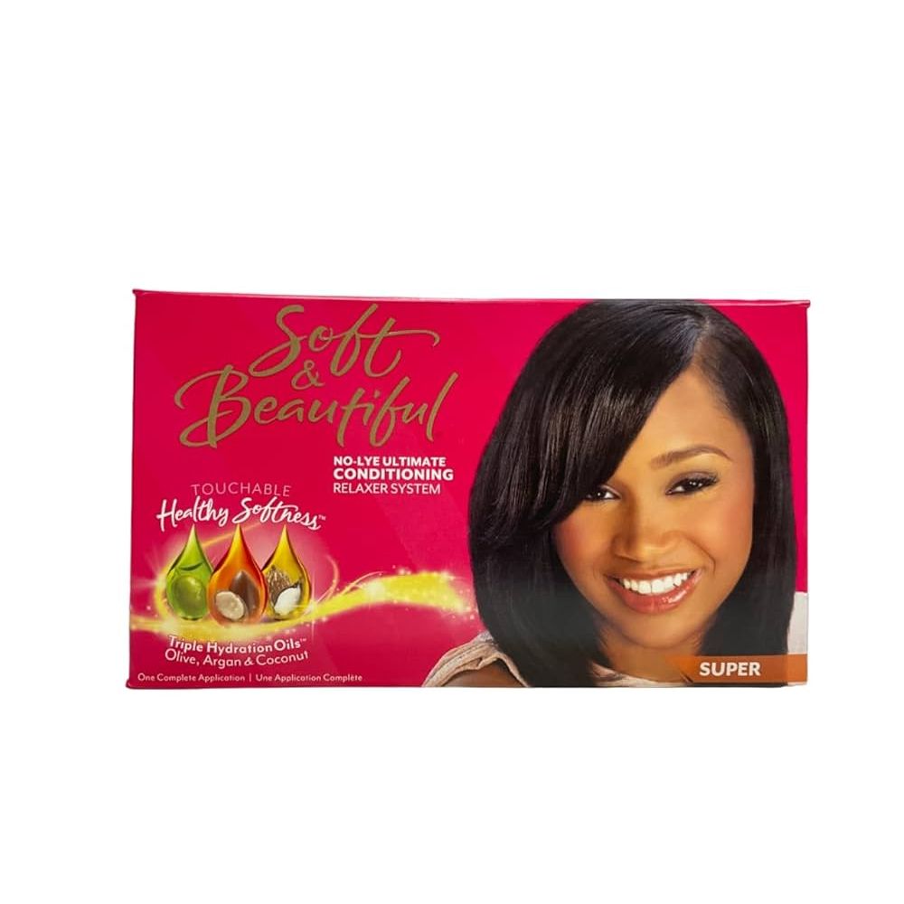 Soft & Beautiful No - Lye Relaxer Kit - 1 Application - Beauty Exchange Beauty Supply