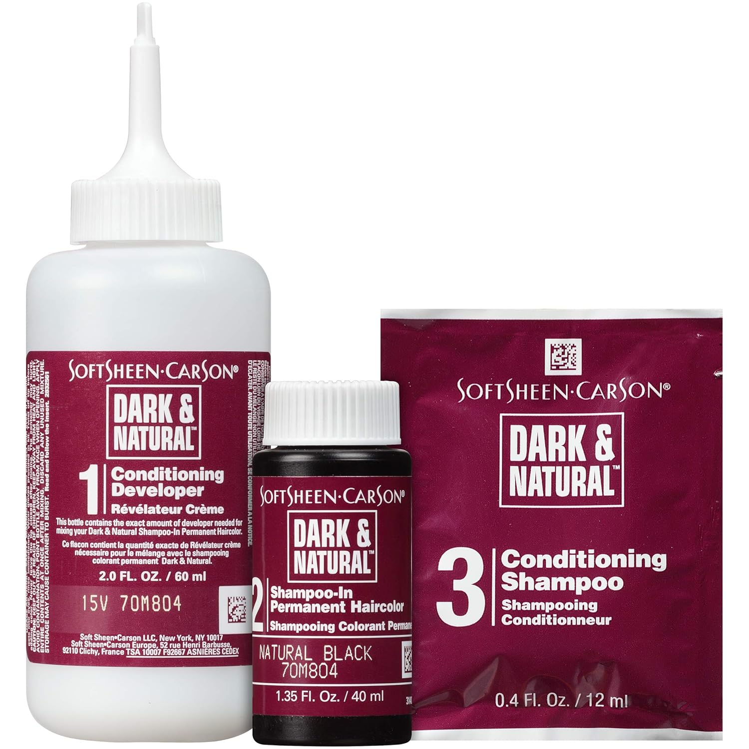 SoftSheen Dark and Natural 5 Minute Hair Color – Gray Coverage for Men - Beauty Exchange Beauty Supply