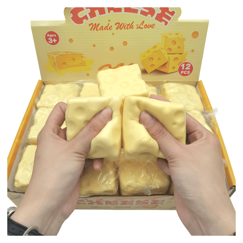 Squeezy Cheese Shape Fidget Toy - Beauty Exchange Beauty Supply