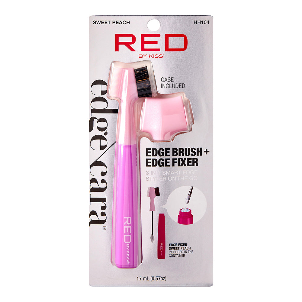 Red by Kiss – Edge Cara with Edge Fixer Gel Sweet Peach