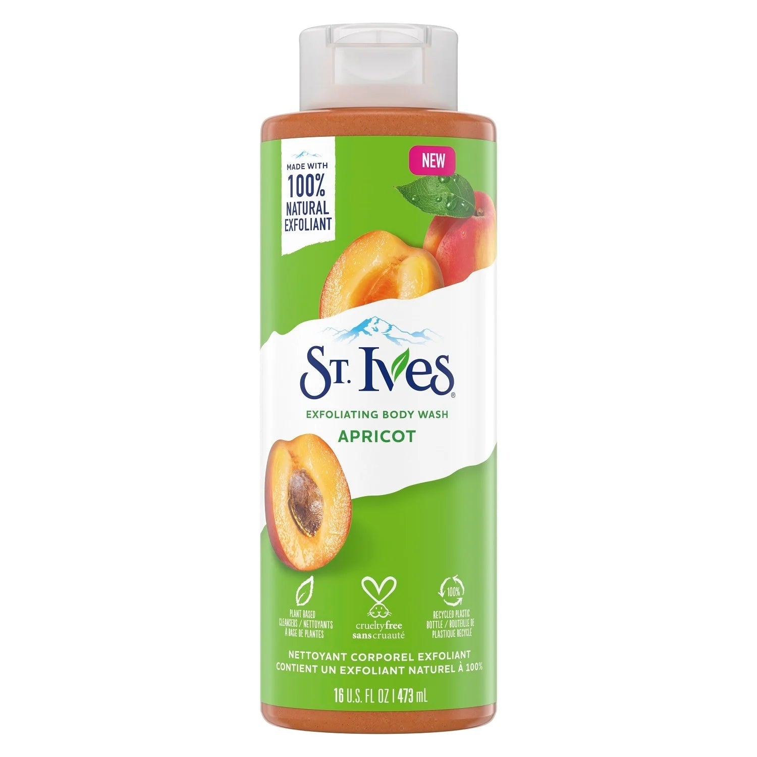 St. Ives Exfoliating Body Wash – Apricot / Pink Lemon – 16 oz - Beauty Exchange Beauty Supply