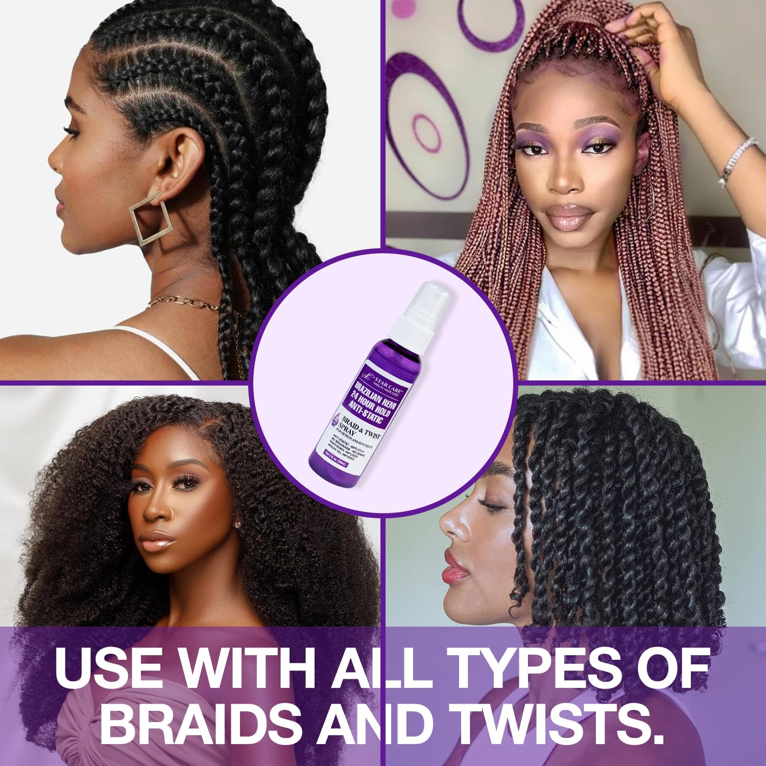 Star Care Detangler Spray – 24H Hold – 2 oz - Beauty Exchange Beauty Supply