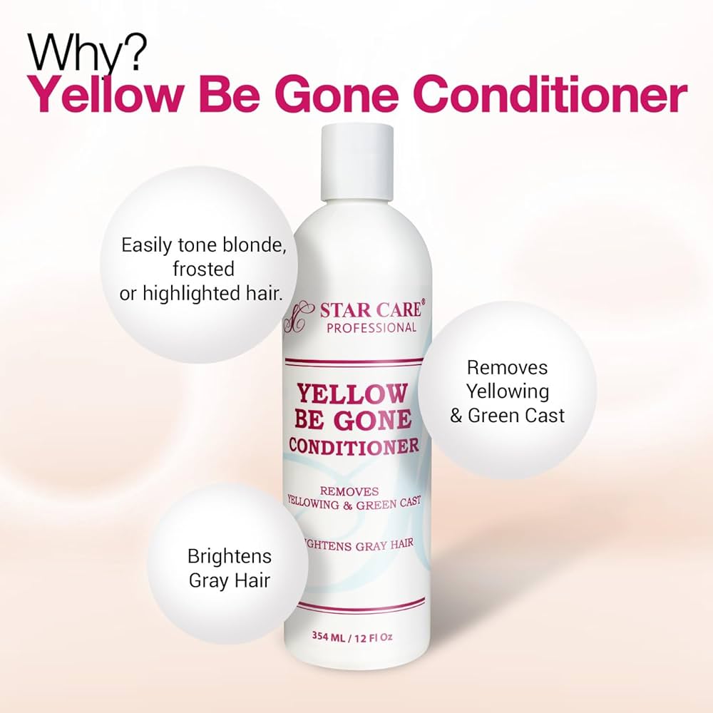 Star Care Yellow Be Gone Shampoo & Conditioner 12oz - Beauty Exchange Beauty Supply