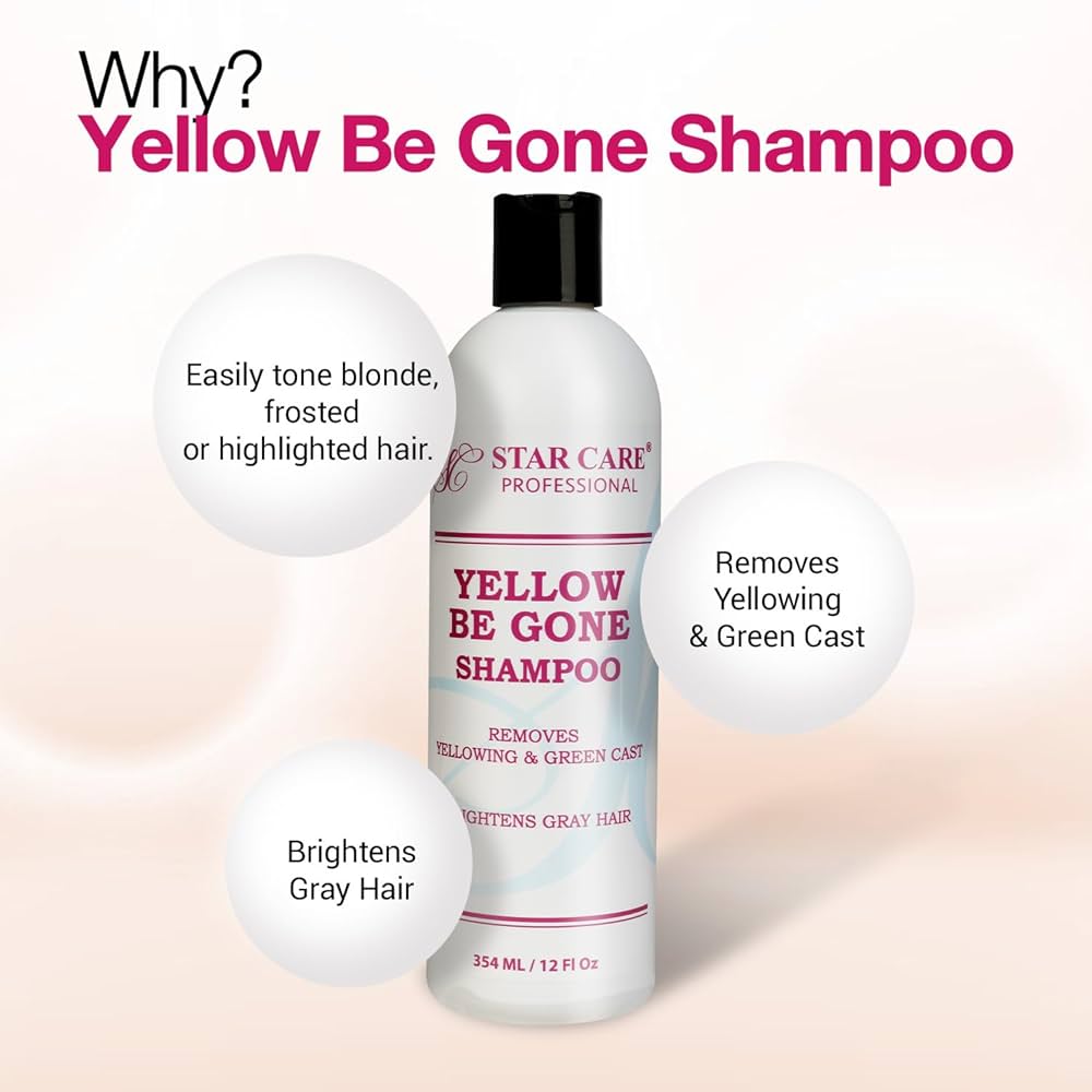 Star Care Yellow Be Gone Shampoo & Conditioner 12oz - Beauty Exchange Beauty Supply