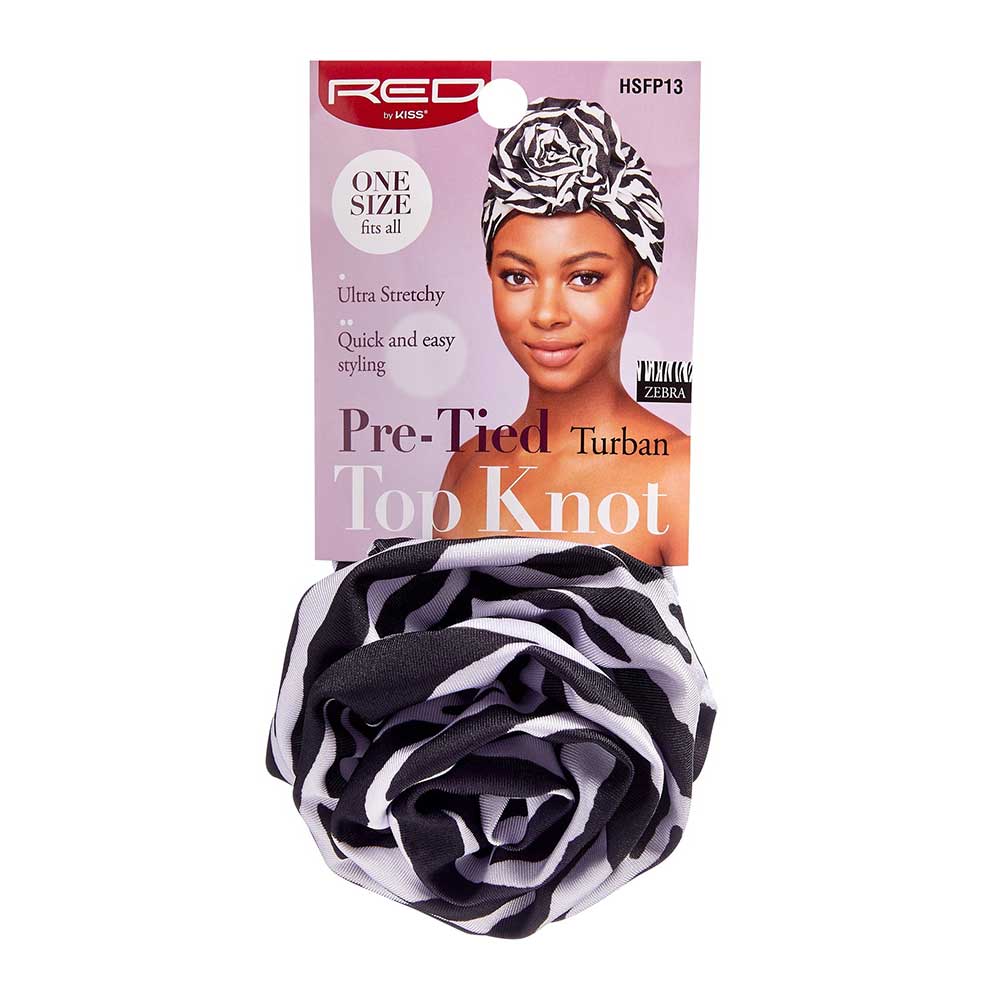 Stay Stylish & Effortless – Red by Kiss Pre - Tied Turban Top Knot (One Size Fits Most) - Beauty Exchange Beauty Supply