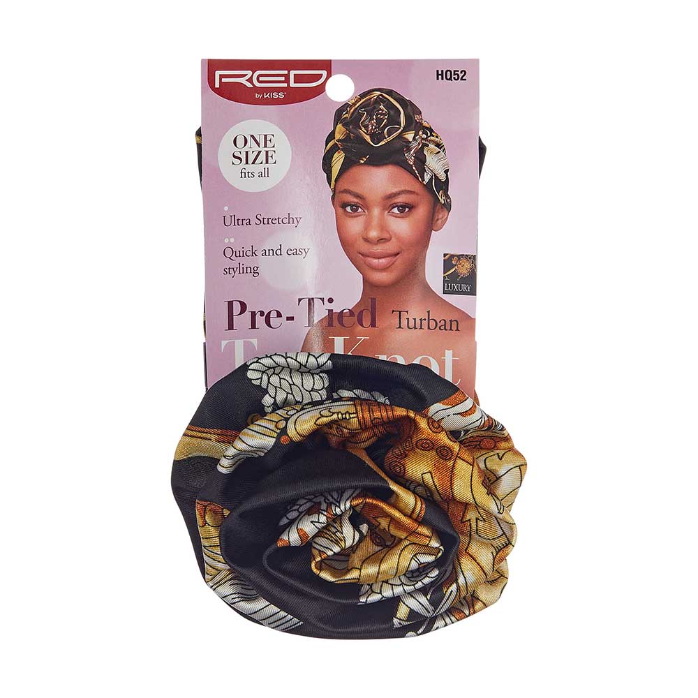 Stay Stylish & Effortless – Red by Kiss Pre - Tied Turban Top Knot (One Size Fits Most) - Beauty Exchange Beauty Supply