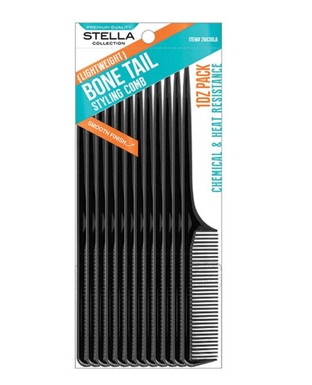 Stella Bone Tail Comb Premium Quality โ 1DZ - Beauty Exchange Beauty Supply