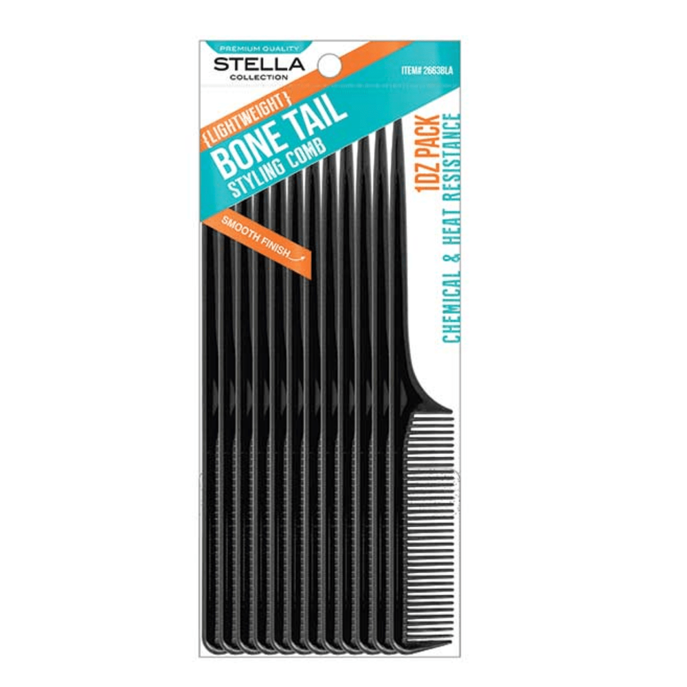 Stella Bone Tail Comb Premium Quality โ 1DZ - Beauty Exchange Beauty Supply