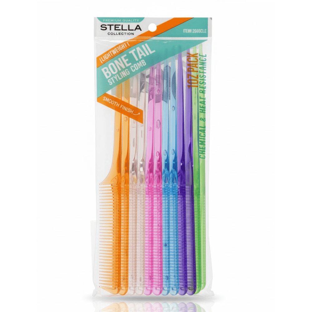 Stella Bone Tail Comb Premium Quality โ 1DZ - Beauty Exchange Beauty Supply